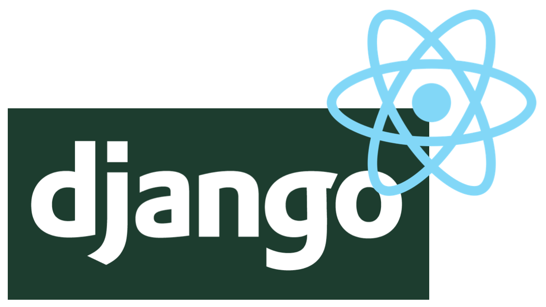 The Django and React logos